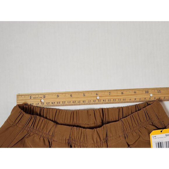 Carhartt Girl's Rugged Flex Ripstop Short youth large size 12 Brown - Picture 3 of 10